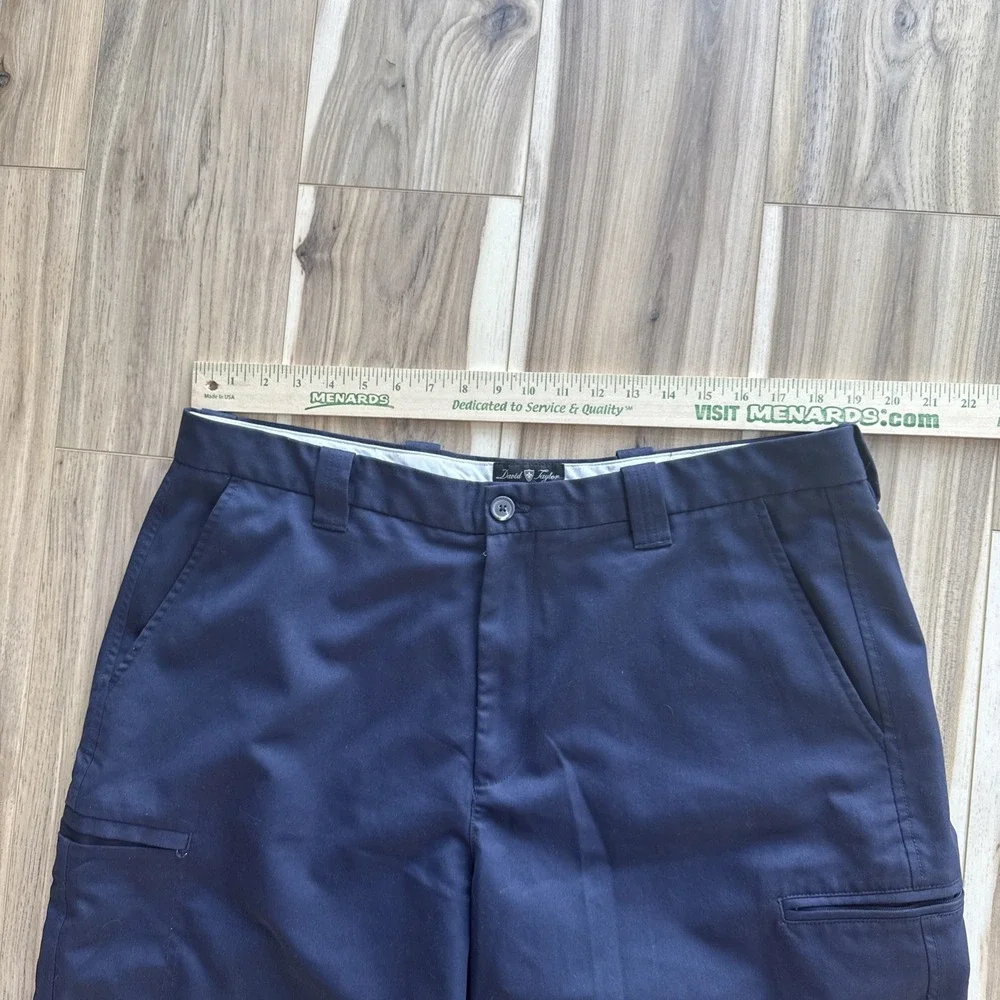 David Taylor Pro Men's Golf Shorts 40 Blue Navy Pockets Golf Vacation‎ Beach Dad